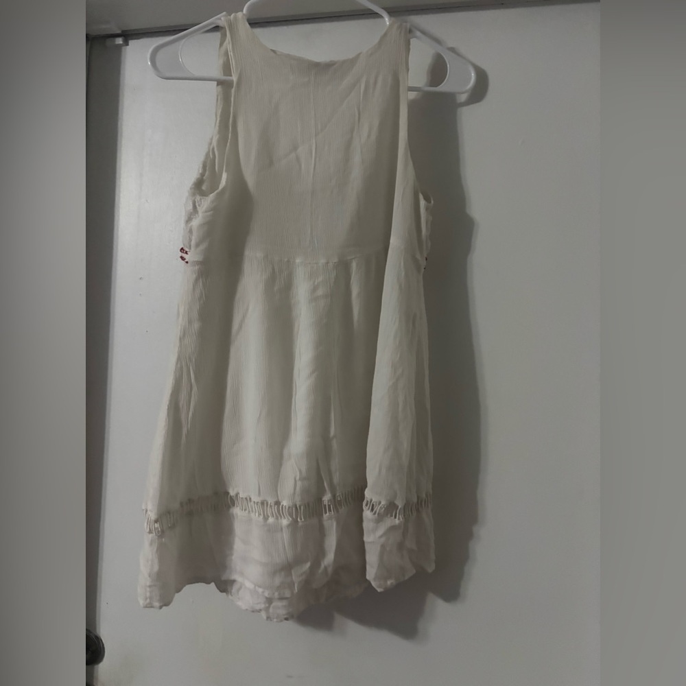 DO + BE White Sleeveless Tunic Dress - Small